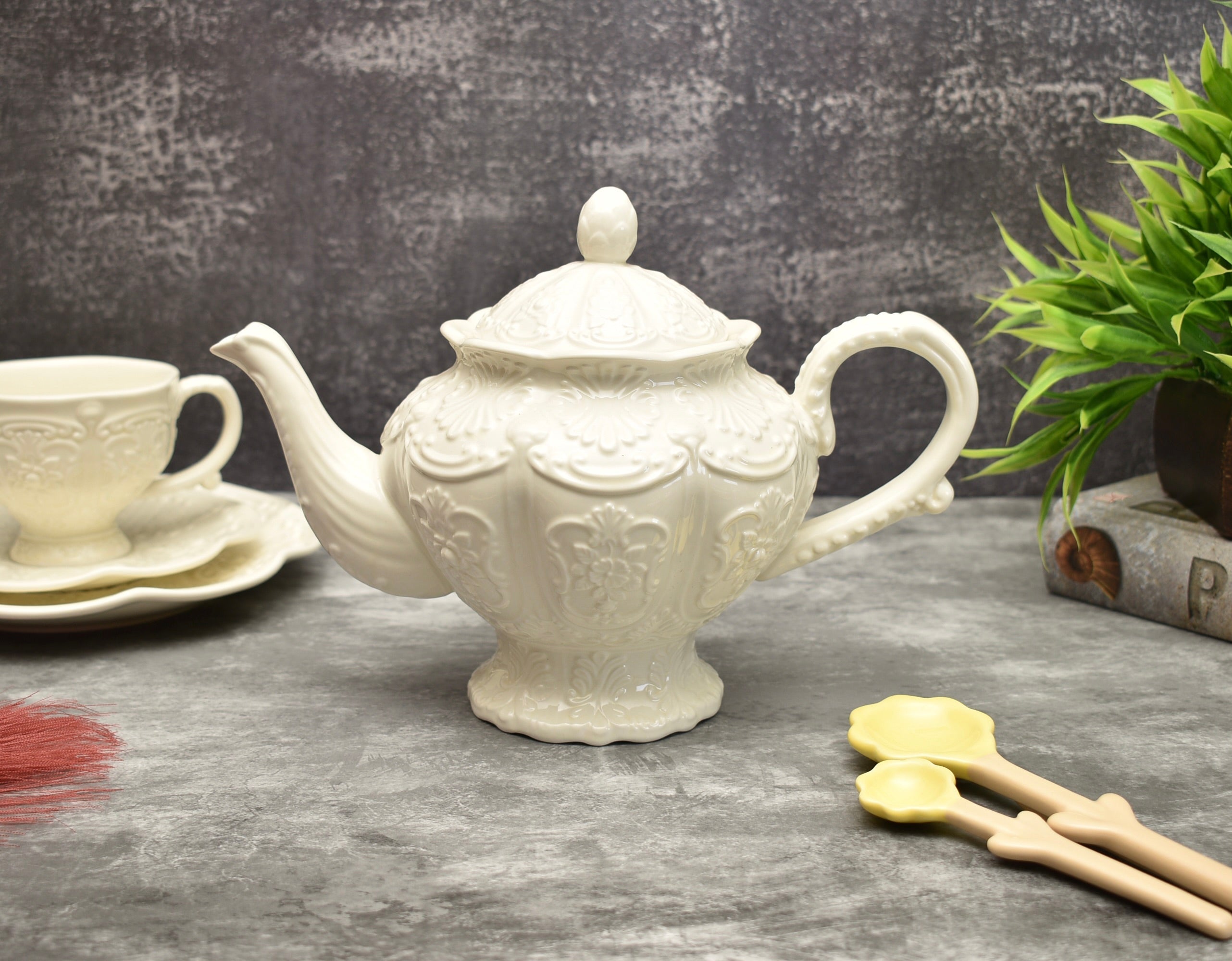 Chelonia Ceramics - Handmade Teapot - Satin White – Ceramicconceptphl