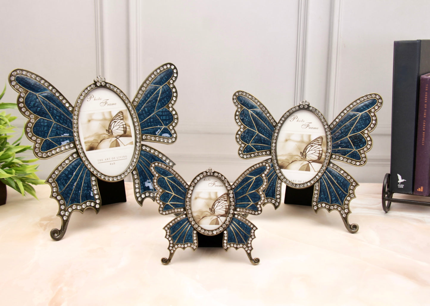 'Blue Butterfly' Photo Frame