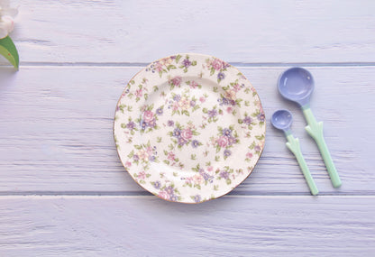 'Lilac' Ceramic Dessert Plate