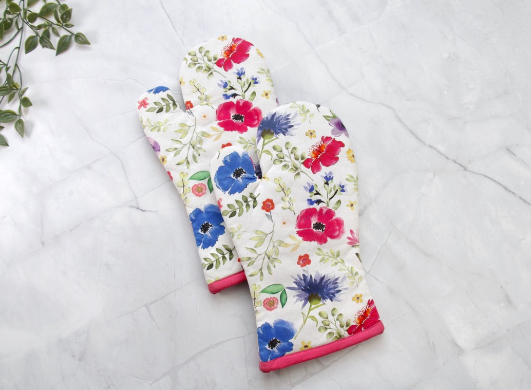 'Pixie Petals' Oven Mittens Set of 2