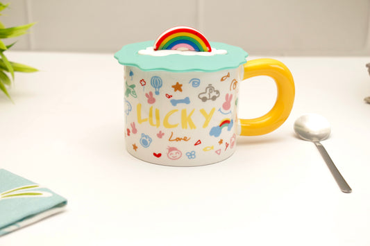 'Sunshine' Ceramic Coffee Mugs - Lucky