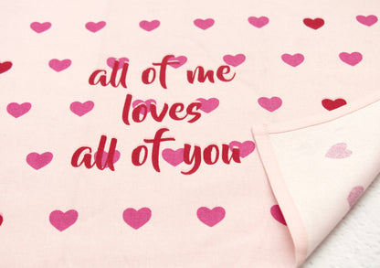 'Little Hearts' Printed Kitchen Towels, Set of 2