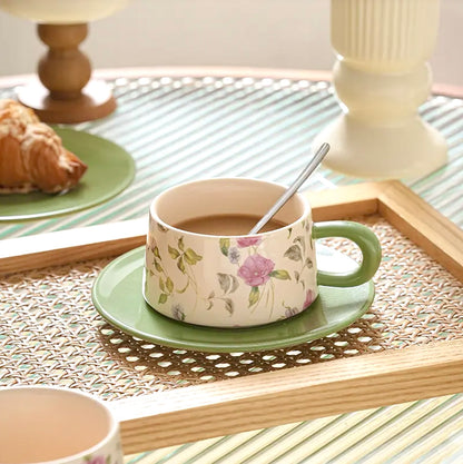 'Meadows' Ceramic Cup & Saucer Set Of 1