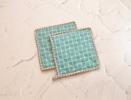 'Teal' Pot Holder Set of 2