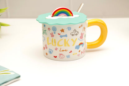 'Sunshine' Ceramic Coffee Mugs - Lucky