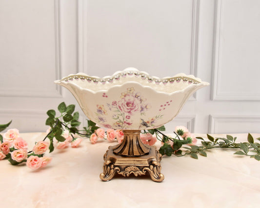 'Celestial Rose' Victorian Decorative Bowl