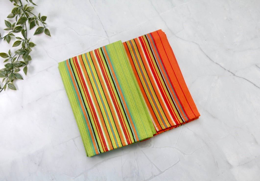 'Striped' Kitchen Towels, Set of 2