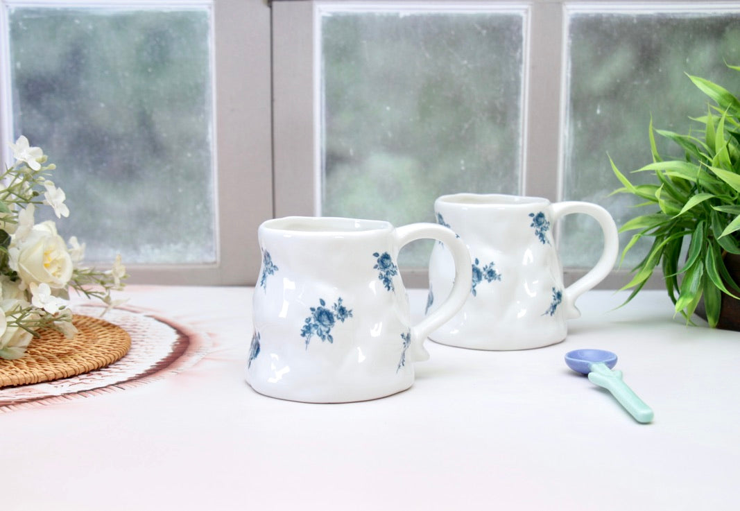 'Zara' Ceramic Coffee Mug, White