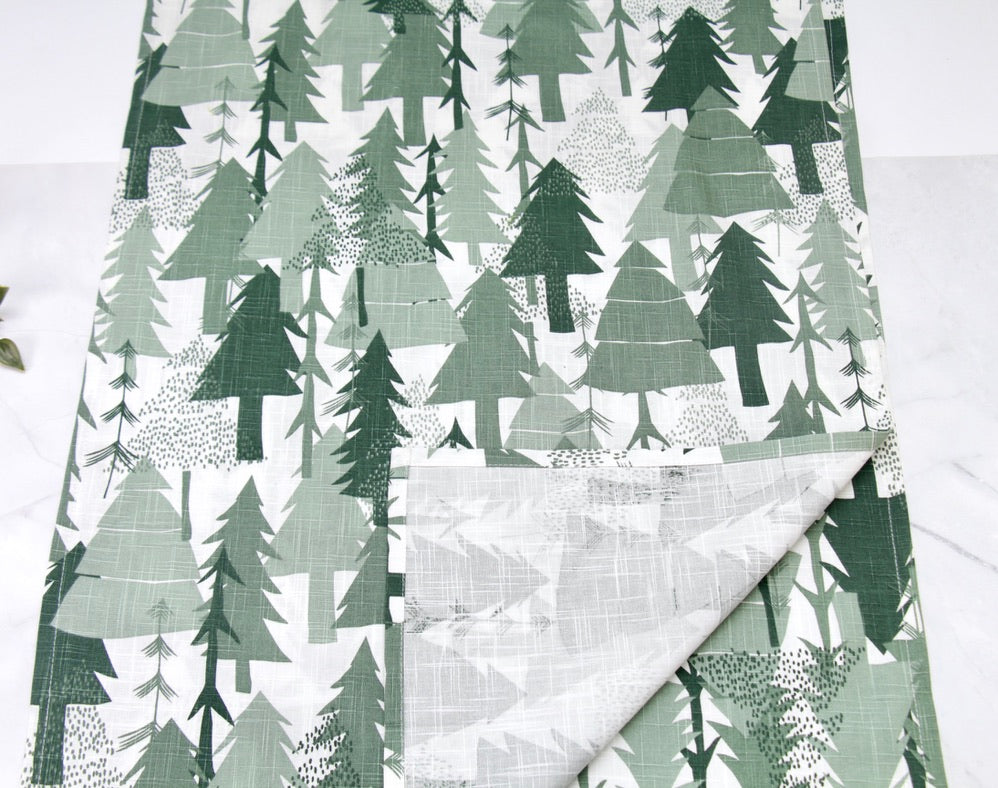 'Pine Trees' Printed Kitchen Towels, Set of 2