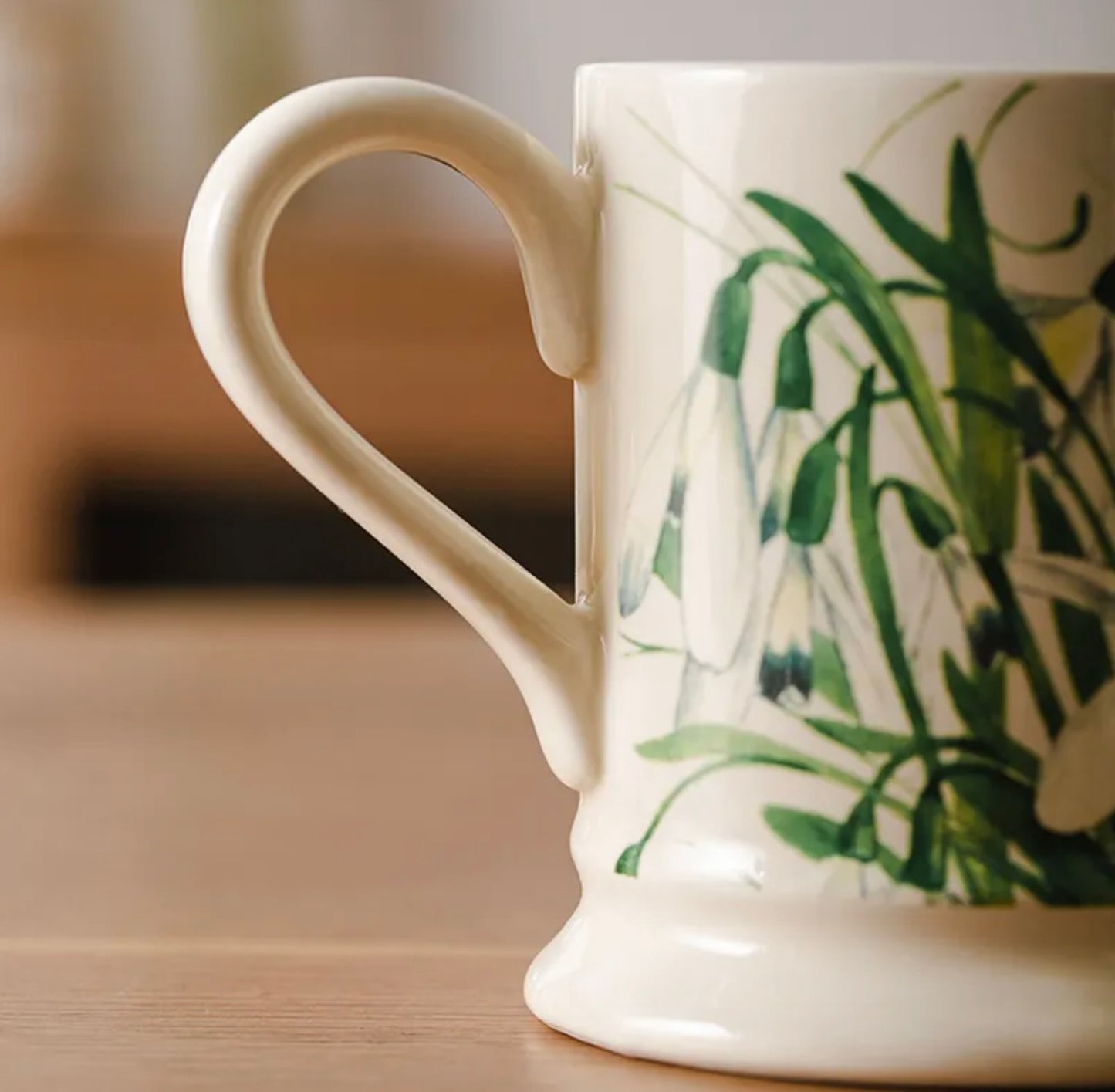 'Bloom' Ceramic Coffee Mug - Green Orchid