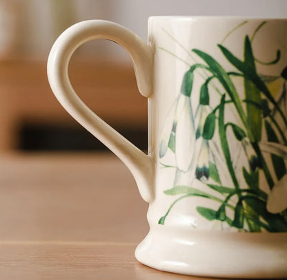 'Bloom' Ceramic Coffee Mug - Green Orchid