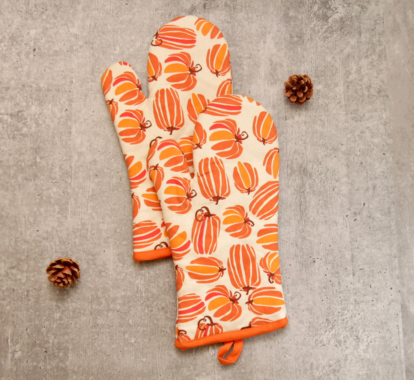 'Pumpkin' Oven Mittens Set of 2