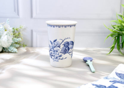'Bleu Jardin' Porcelain Tumbler | Cup | Blue | Set of 2