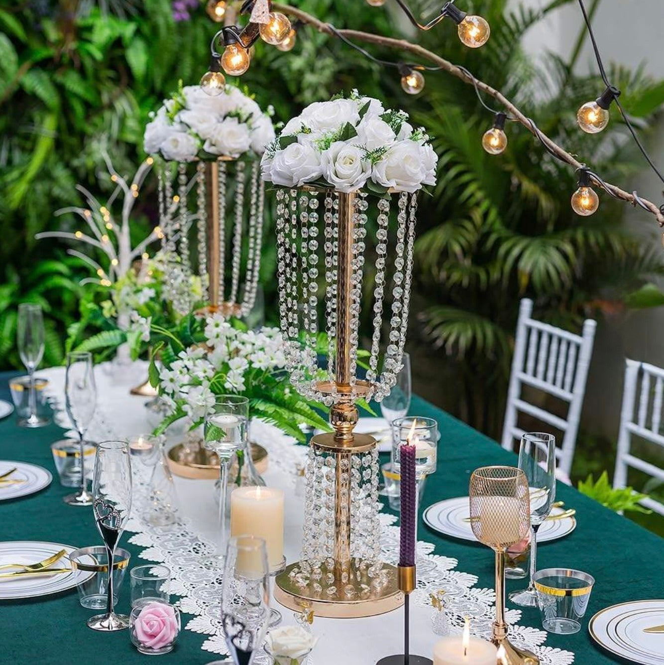 'Lumina' Crystal Glass Centerpiece