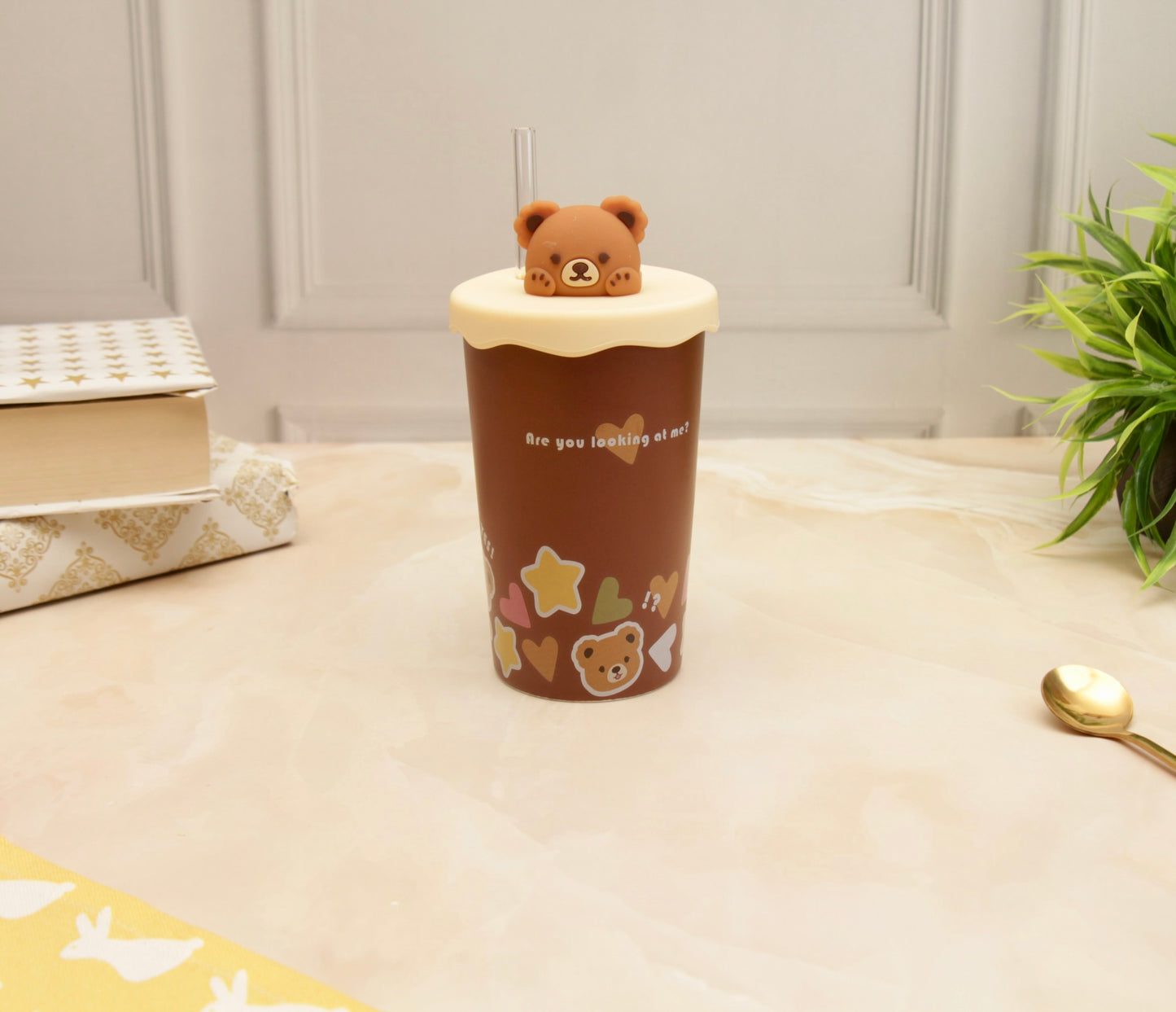 'Teddy' Ceramic Tumbler - Cocoa 1