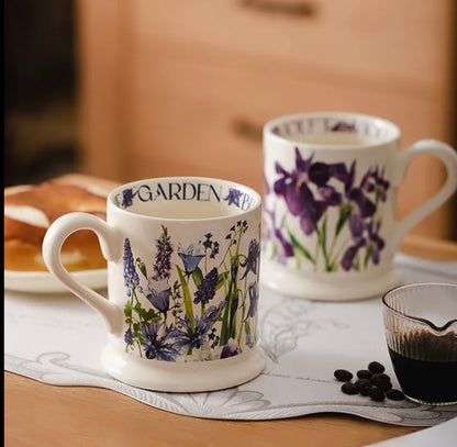 'Bloom' Ceramic Coffee Mug - Iris