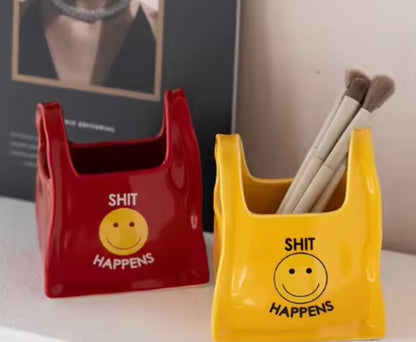 Quirky Ceramic Bowl | Organiser, Yellow