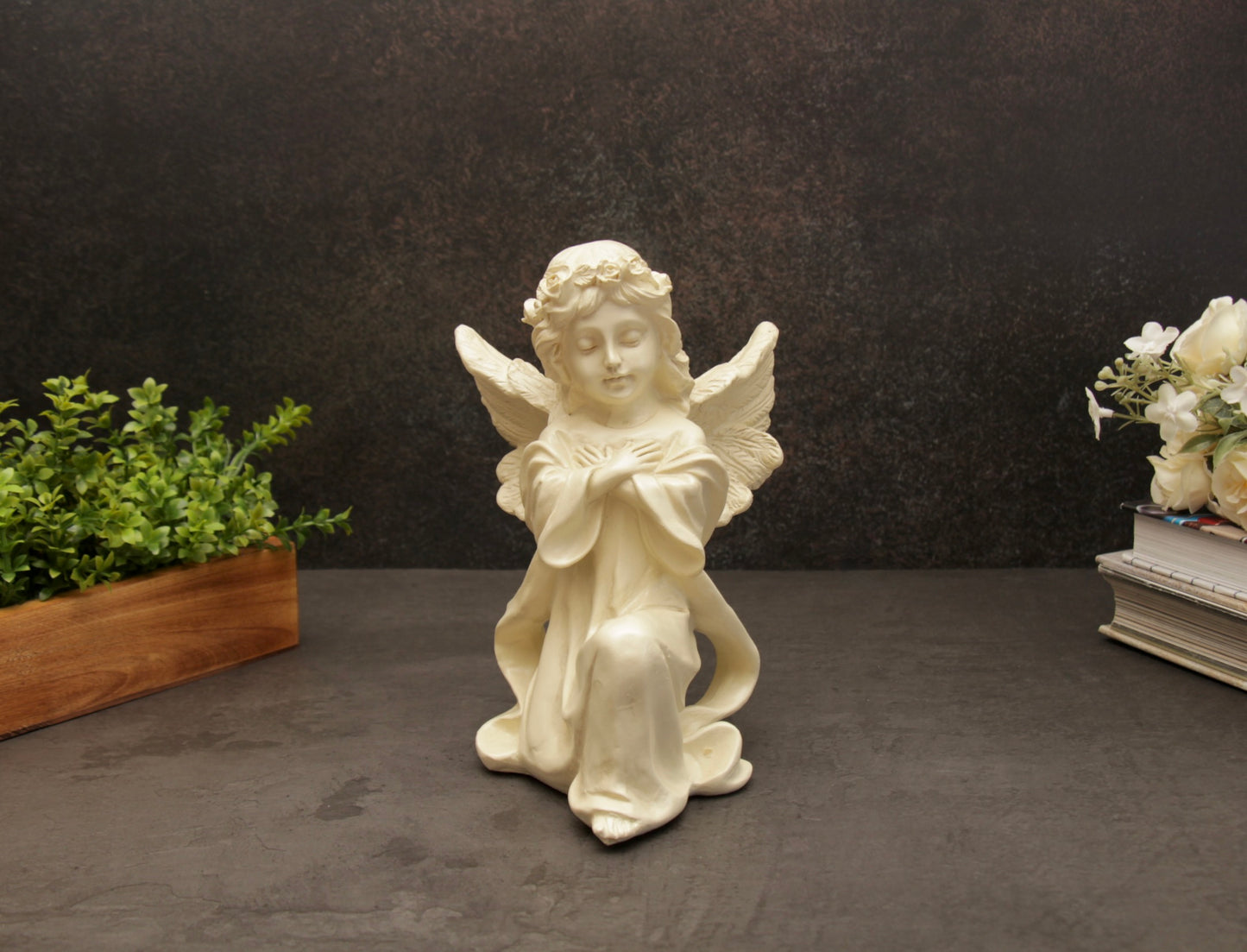 Celeste Angel Statue - Off White