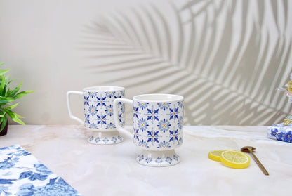 'Moroccan' Ceramic Coffee Mug, Blue