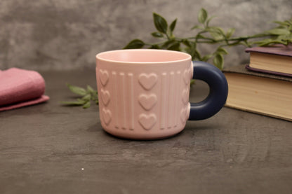 'Dawn' Ceramic Coffee Mug - Pink