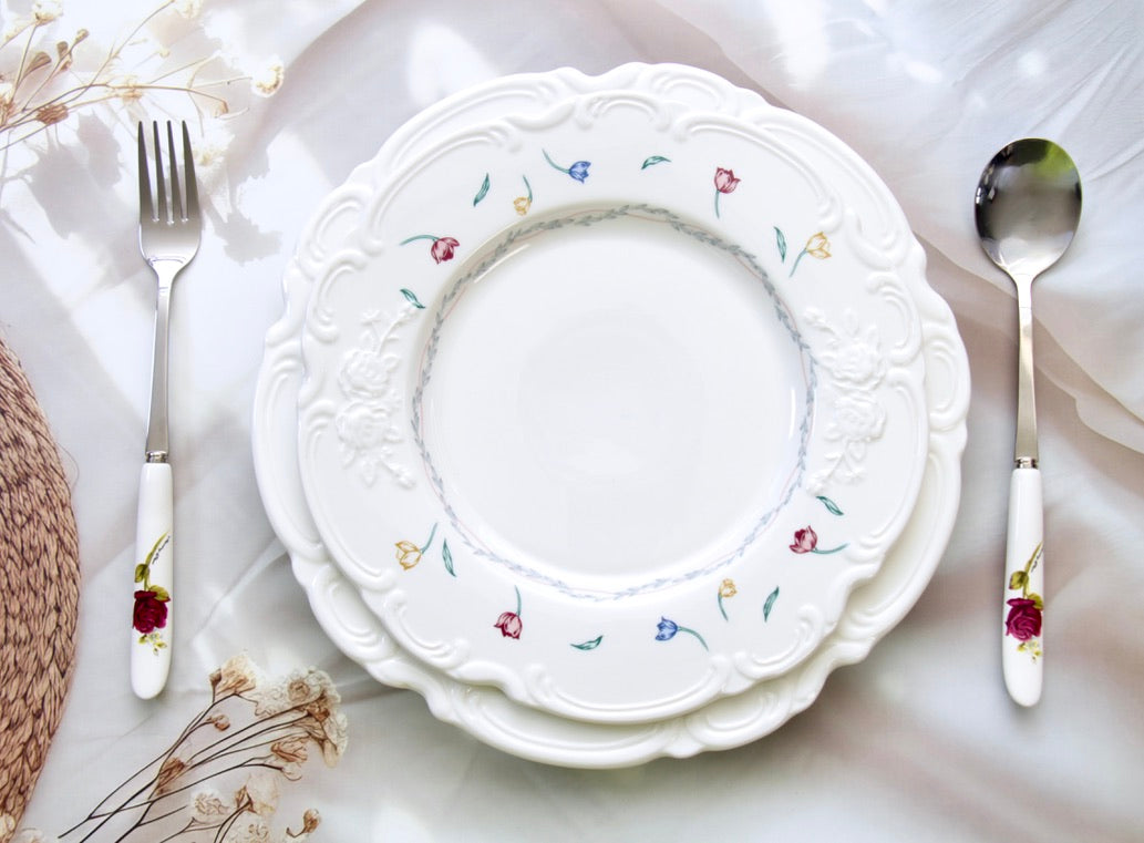'Wisteria' Ceramic Dinner Plate, 10 Inches
