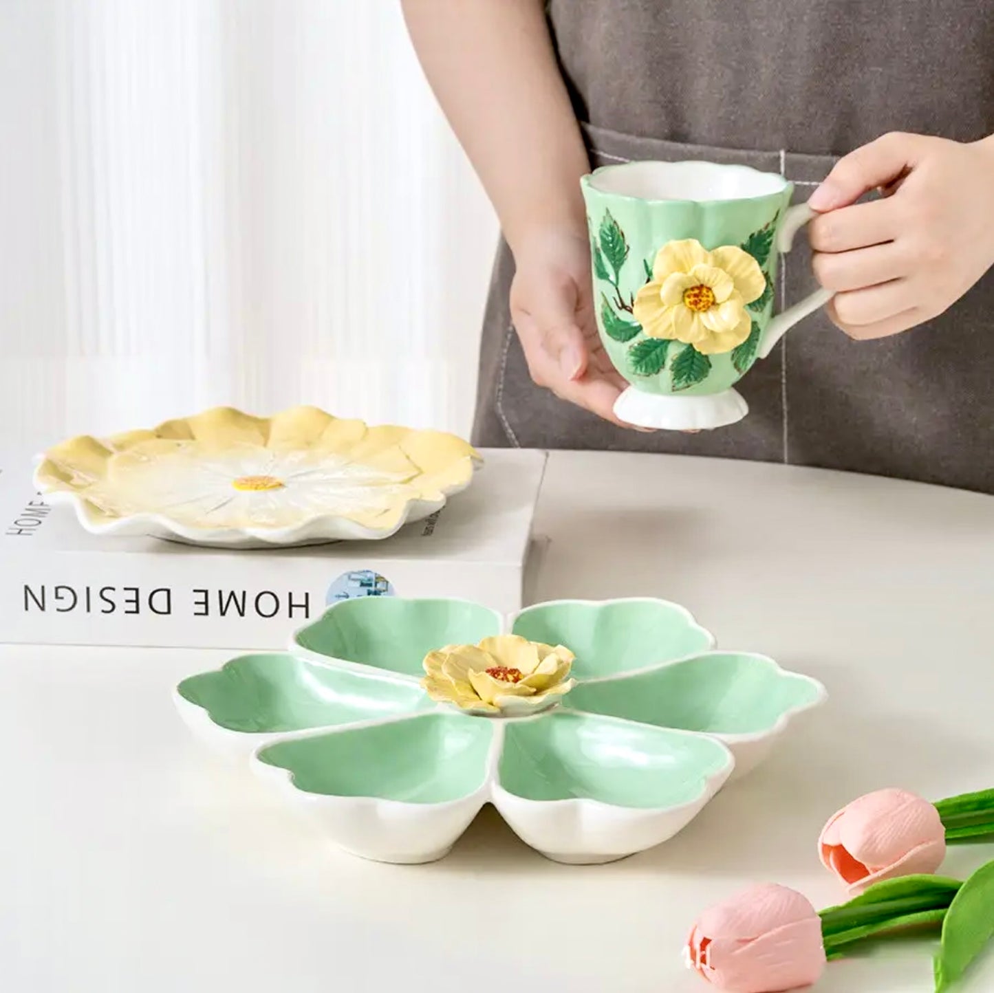 'Isadora' Ceramic Serving Platter