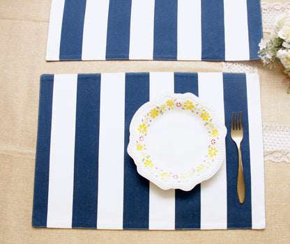 'Lapis' Striped Placemats - Set of 2