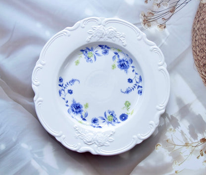 'Astrid' Ceramic Dinner Plate, Blue