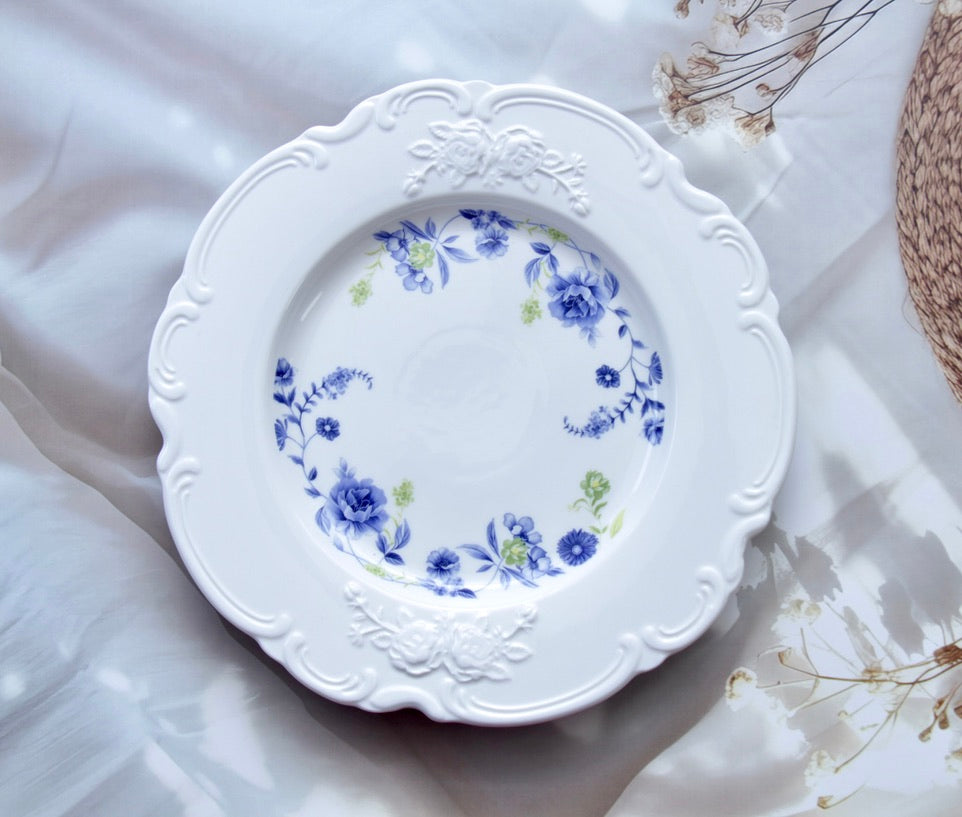 'Astrid' Ceramic Dinner Plate | Blue | 10 Inches