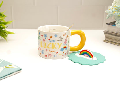 'Sunshine' Ceramic Coffee Mugs - Lucky