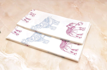 'Tribal Elephant' Printed Kitchen Towels, Set of 2