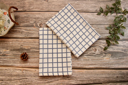 'Checkered' Printed Kitchen Towels, Set of 2