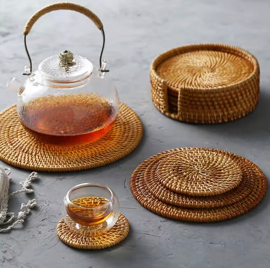 Rattan Placemats, Set of 2