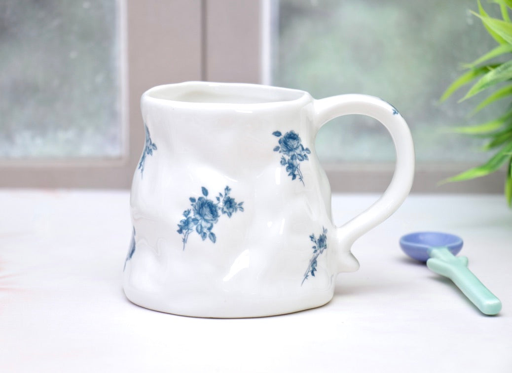 'Zara' Ceramic Coffee Mug, White
