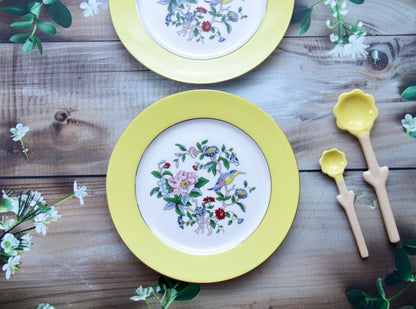 'Celine' Ceramic Dessert Plate, Yellow
