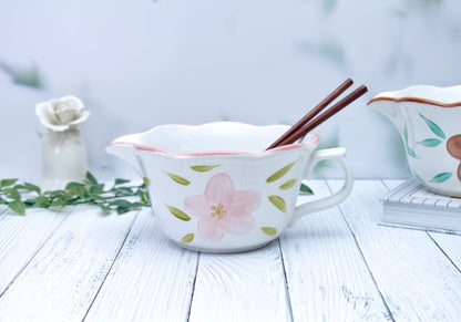 'Mabel' Ceramic Mixing Bowl, Pink