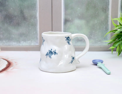 'Zara' Ceramic Coffee Mug, White