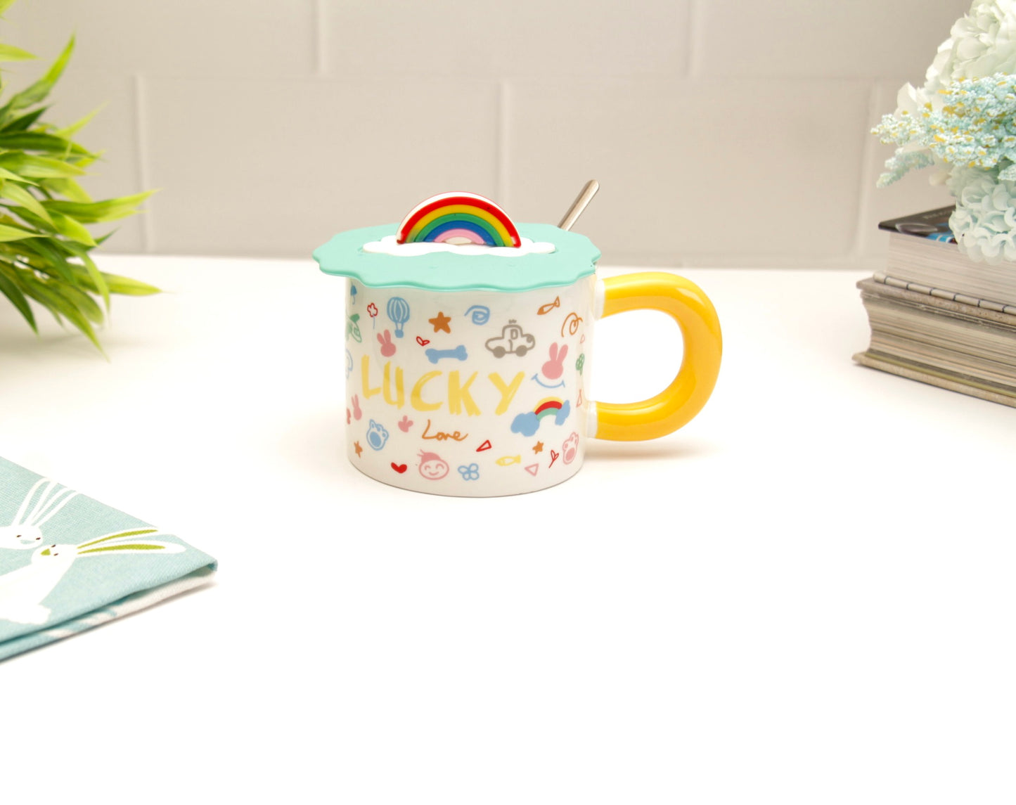 'Sunshine' Ceramic Coffee Mugs - Lucky