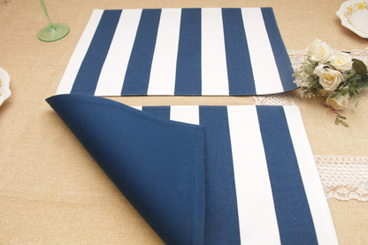 'Lapis' Striped Placemats - Set of 2