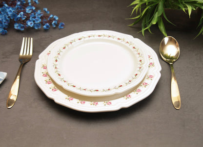 'Rosebud' Ceramic Dinner Plate