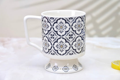 'Moroccan' Ceramic Coffee Mug, Grey