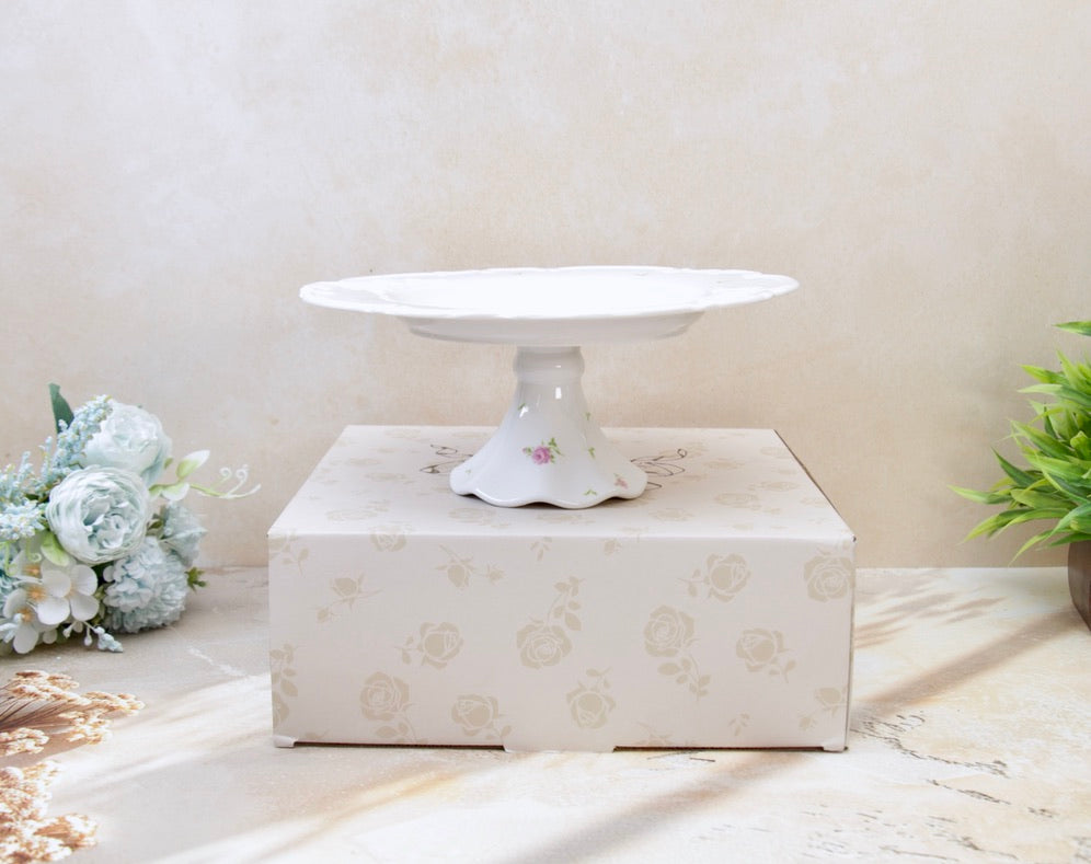 'Primrose' Ceramic Cake Stand, 10 Inches