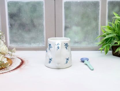 'Zara' Ceramic Coffee Mug, White