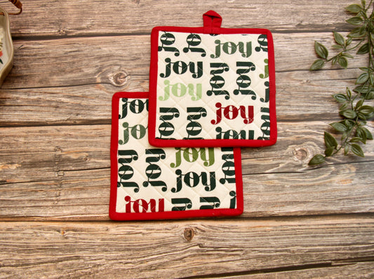 'Joy' Pot Holder Set of 2