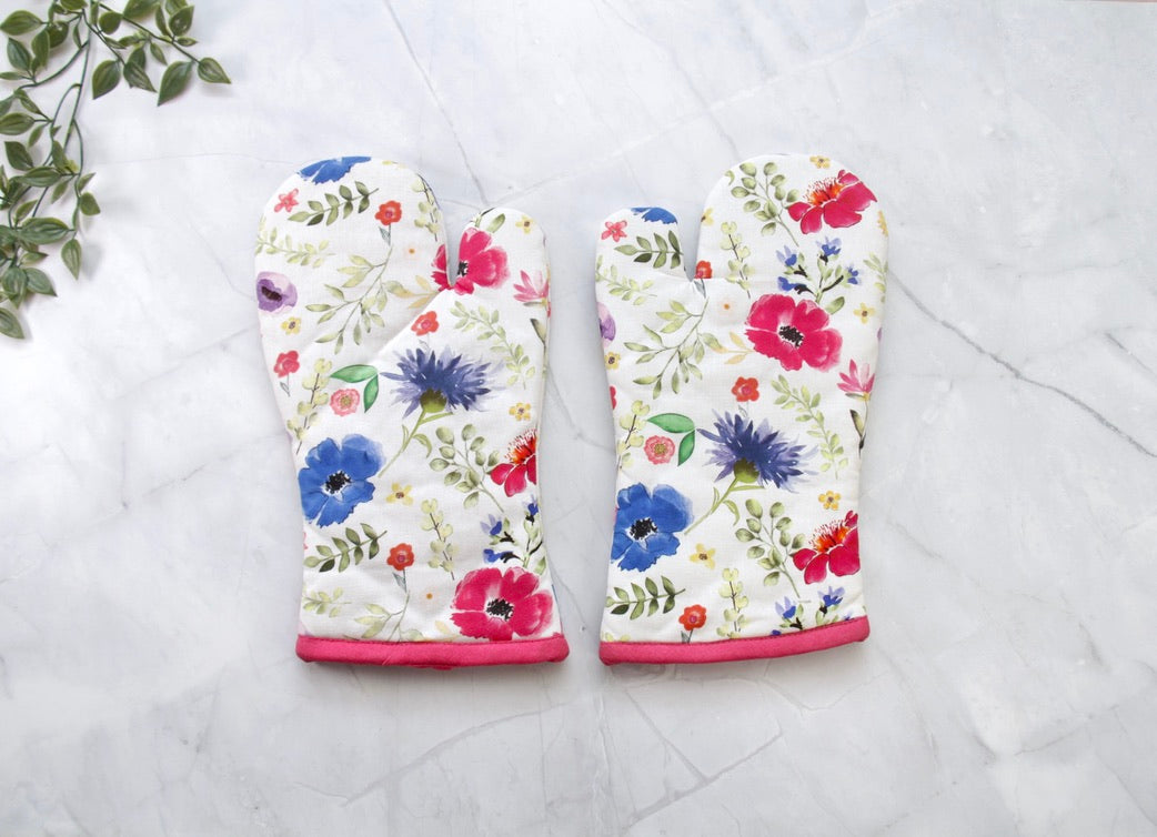 'Pixie Petals' Oven Mittens Set of 2