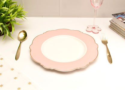 'Alice' Ceramic Dinner plate - Pink