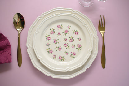 'Roses'  Ceramic Dessert Plate