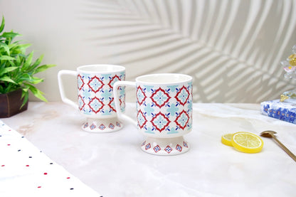 'Moroccan' Ceramic Coffee Mug, Red