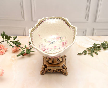 'Celestial Rose' Victorian Decorative Bowl