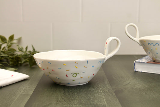 'Sprinkles' Ceramic Round Bowl